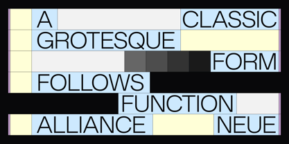 Alliance Neue Font Poster 3