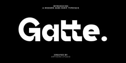 Gatte Font Poster 1