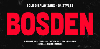 Bosden Font Poster 1