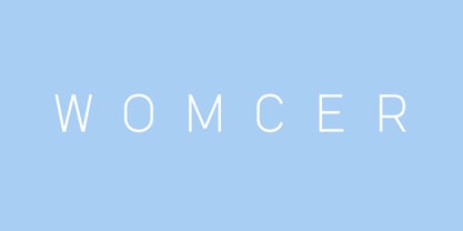 Womcer Font Poster 1