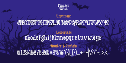 Franken Witch Font Poster 12