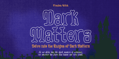 Franken Witch Font Poster 4