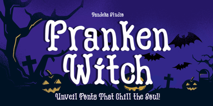 Franken Witch Font Poster 1