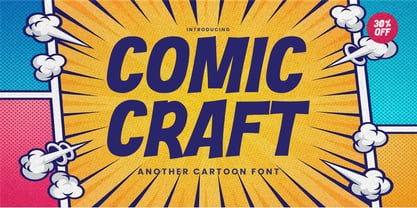 Comic Craft Font Poster 2
