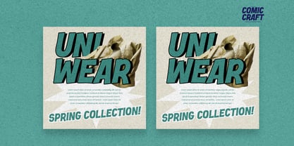 Comic Craft Font Poster 8