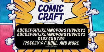 Comic Craft Font Poster 7