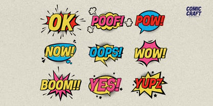 Comic Craft Font Poster 9