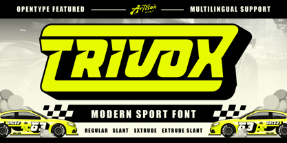 Trivox Font Poster 1