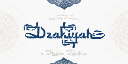Dzakiyah Font Poster 1