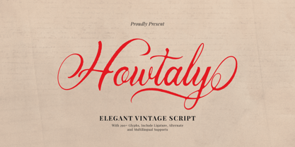 Howtaly Font Poster 1