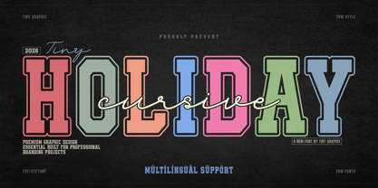 Cursive Holiday Font Poster 1