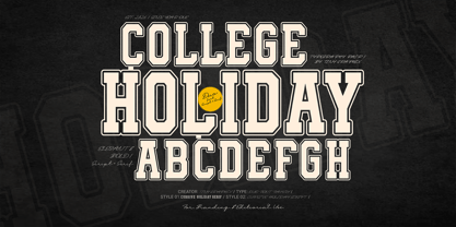 Cursive Holiday Font Poster 2