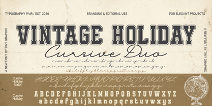 Cursive Holiday Font Poster 4