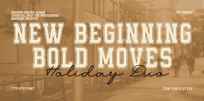 Cursive Holiday Font Poster 6