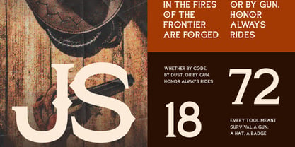 Jagged Spur Font Poster 3