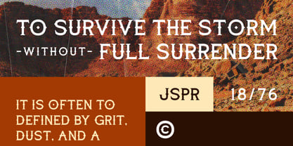 Jagged Spur Font Poster 5