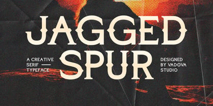 Jagged Spur Font Poster 1