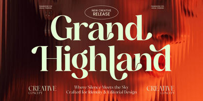 Grand Highland Font Poster 1