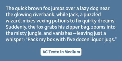 AC Texto Font Poster 7