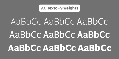 AC Texto Font Poster 3