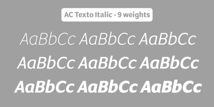 AC Texto Font Poster 5