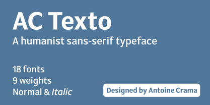 AC Texto Pro Font Poster 2