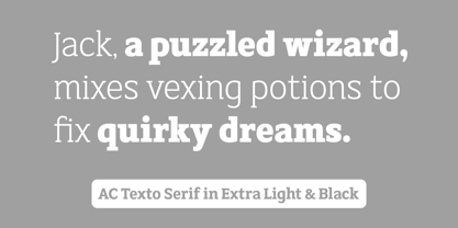 AC Texto Serif Pro Font Poster 6