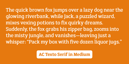 AC Texto Serif Pro Font Poster 4