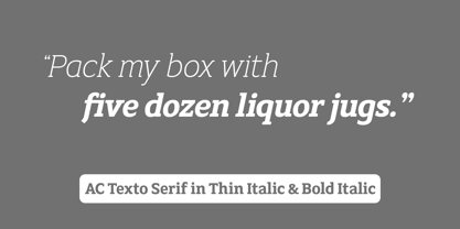 AC Texto Serif Pro Font Poster 5