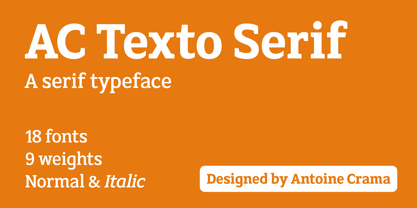 AC Texto Serif Pro Font Poster 1