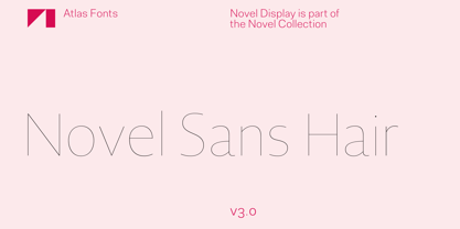 Novel Sans Hair Font Poster 1
