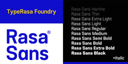 Rasa Sans Font Poster 4