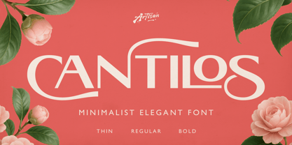 Cantilos Font Poster 1