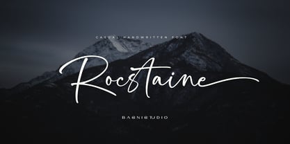Rocstaine Font Poster 1
