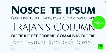 Artica Lt Font Poster 6