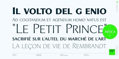 Artica Lt Font Poster 5