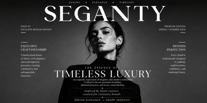 Seganty Font Poster 7