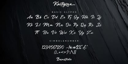 Kactigona Font Poster 10