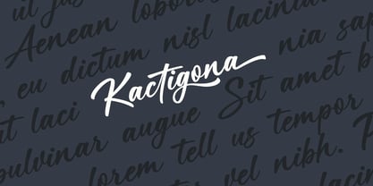 Kactigona Font Poster 3
