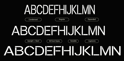 Gorvain Stencil Font Poster 12