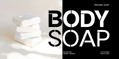 Gorvain Stencil Font Poster 15