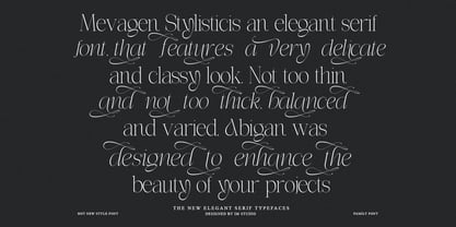Effidhem Mevagen Font Poster 3