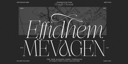 Effidhem Mevagen Font Poster 1