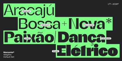 Marcante Font Poster 8