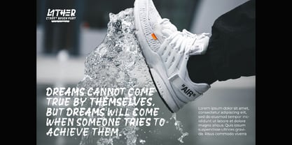 Lather Font Poster 7
