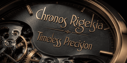 Aesthetic Rigelsia Font Poster 2