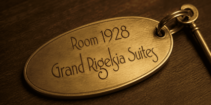 Aesthetic Rigelsia Font Poster 7