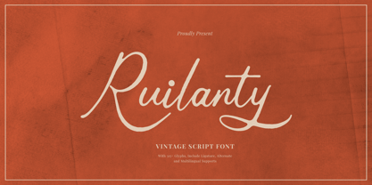 Ruilanty Font Poster 1