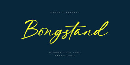 Bongstand Font Poster 1