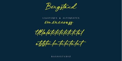 Bongstand Font Poster 8